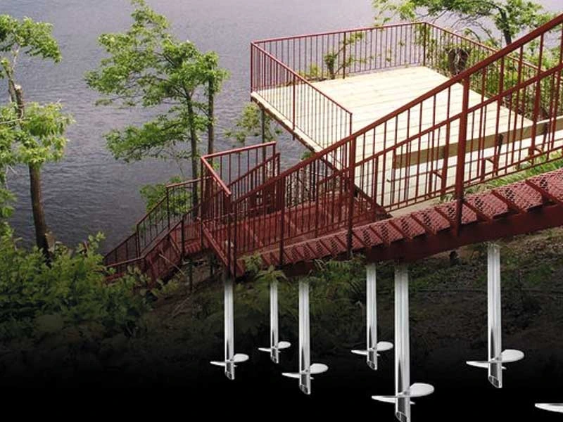 Helical Deck Pier Installation in Cabot, AR