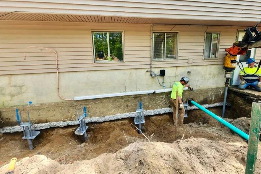 Helical Pier Installation in Cabot, AR